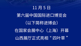 【图解】第六届进博会开幕 山西展厅亮相四叶草