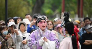 在百年公园邂逅一出好戏