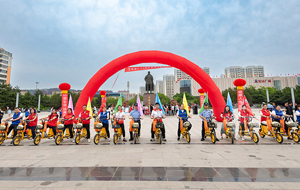 左权开展禁毒骑行宣传