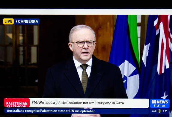 澳大利亚宣布将于9月承认巴勒斯坦国